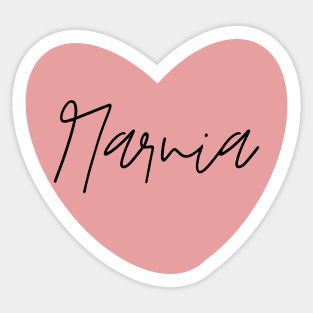 Narnia Heart Sticker